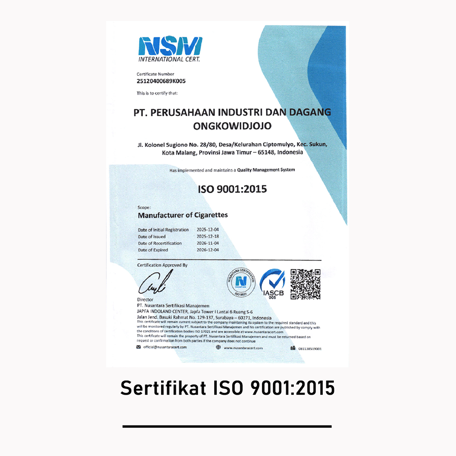 Sertifikat ISO 9001-2015